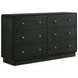 Cavelle Black 6 Drawer Dresser