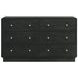 Cavelle Black 6 Drawer Dresser