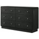 Cavelle Black 6 Drawer Dresser