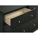 Cavelle Black 6 Drawer Dresser