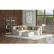 Tori Birch L-Shape Sectional with Ottoman