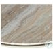 Corbett Creamy Taupe Marble Small Round Coffee Table