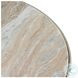 Corbett Creamy Taupe Marble Small Round Coffee Table