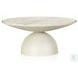 Corbett Creamy Taupe Marble Small Round Coffee Table