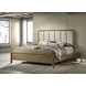 Amsbury Nutmeg Queen Upholstered Panel Bed