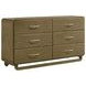 Amsbury Nutmeg 6 Drawer Dresser