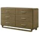 Amsbury Nutmeg 6 Drawer Dresser