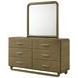 Amsbury Nutmeg 6 Drawer Dresser With Mirror