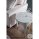 Signature Designs White And Gray Bone Bello Round Spot Table