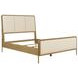 Arini Sand Wash and Cream California King Upholstered Panel Bed