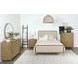 Arini Sand Wash and Cream California King Upholstered Panel Bed