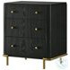 Arini Black and Cream Upholstered Panel Bedroom Set