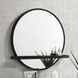 Arini Black Round Vanity Wall Mirror