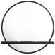 Arini Black Round Vanity Wall Mirror
