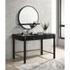 Arini Black Round Vanity Wall Mirror