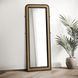 Arini Black Cane Weave Full Length Standing Floor Mirror