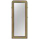 Arini Black Cane Weave Full Length Standing Floor Mirror
