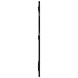 Arini Black Cane Weave Full Length Standing Floor Mirror