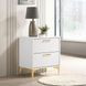 Kendall White 2 Drawer Nightstand