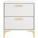 Kendall White 2 Drawer Nightstand