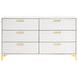 Kendall White 6 Drawer Dresser