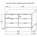 Kendall White 6 Drawer Dresser