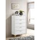 Kendall White 5 Drawer Chest