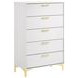 Kendall White 5 Drawer Chest