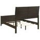 Wilkes Dark Cocoa Full Upholstered Panel Bed