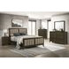 Wilkes Brown California King Upholstered Panel Bed