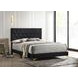 Kendall Black California King Upholstered Panel Bed