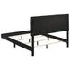 Kendall Black California King Upholstered Panel Bed