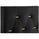 Kendall Black California King Upholstered Panel Bed