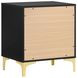 Kendall Black And Gold 2 Drawer Nightstand