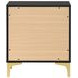 Kendall Black And Gold 2 Drawer Nightstand