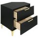 Kendall Black And Gold 2 Drawer Nightstand