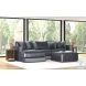 Remington Slate 131" LAF Sectional With Ottoman