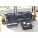 Remington Slate 131" LAF Sectional With Ottoman