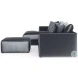 Remington Slate 131" LAF Sectional With Ottoman
