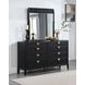 Brookmead Black 8 Drawer Dresser with Mirror