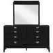 Brookmead Black 8 Drawer Dresser with Mirror