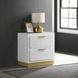 Caraway White 2 Drawer Nightstand
