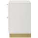 Caraway White 2 Drawer Nightstand