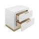 Caraway White 2 Drawer Nightstand