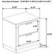 Caraway White 2 Drawer Nightstand