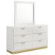 Caraway White And Gray Panel Bedroom Set