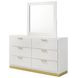 Caraway White And Gray Panel Bedroom Set