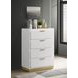Caraway White 4 Drawer Chest
