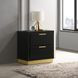 Caraway Black 2 Drawer Nightstand