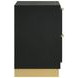 Caraway Black 2 Drawer Nightstand